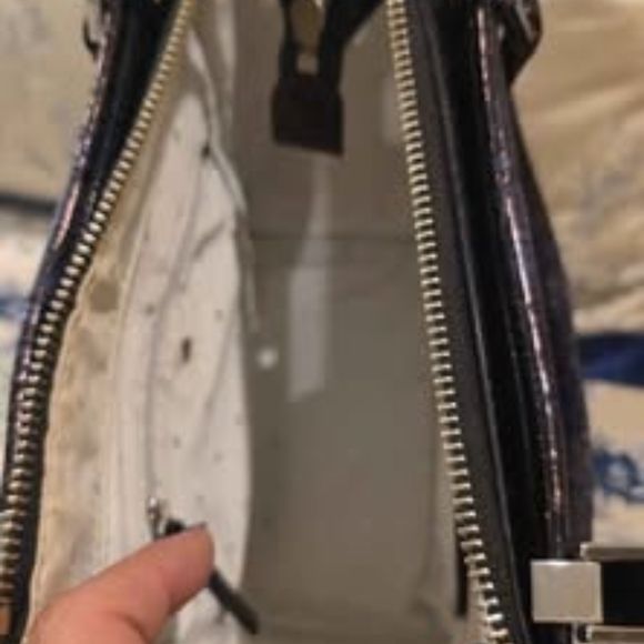 Kate Spade Black Embossed Satchel